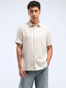 Flying Machine Men Opaque Striped Casual Shirt