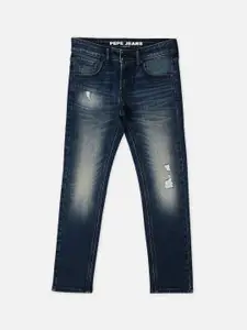 Pepe Jeans Boys Mid-Rise Regular Fit Light Fade Stretchable Jeans