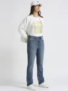 Pepe Jeans Women Bootcut High-Rise Light Fade Stretchable Jeans