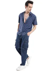 WROGN Men Custom Opaque Printed Casual Shirt