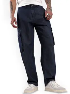 WROGN Men Comfort Relaxed Fit Cargo Jeans
