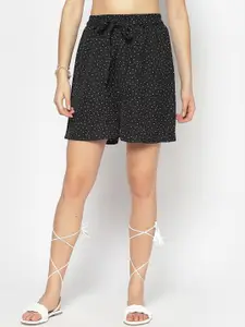 Sera Women Geometric Regular Fit High-Rise Shorts