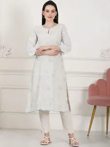 W Women Thread Work Kurta