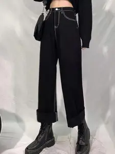 LULU & SKY Women Boyfriend Fit High-Rise Jeans