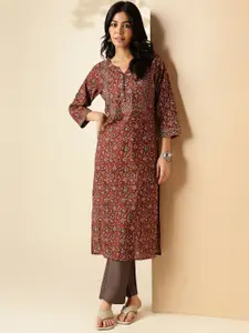 Vbuyz Women Printed Flared Sleeves Floral Kurta