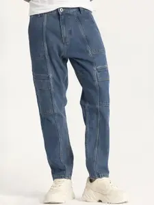 Snitch Men Loose Relaxed Fit Stretchable Jeans