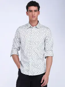 Flying Machine Men Slim Fit Floral Opaque Printed Casual Shirt