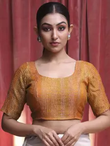 Indethnic Woven Design Saree Blouse