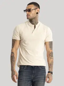 Snitch Men V-Neck Slim Fit T-shirt