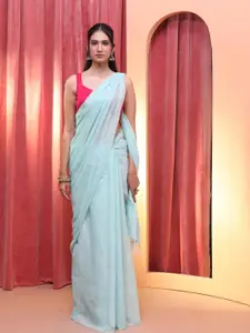 Indethnic Pure Cotton Jamdani Saree