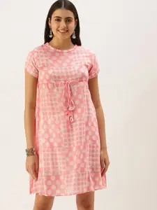 HRITIKA Women Floral Mirror Work Handloom Kurta