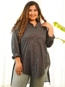 NANGALIA RUCHIRA Geometric Print Cotton Top