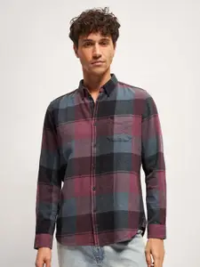 THE BEAR HOUSE Men Slim Fit Opaque Checked Casual Shirt