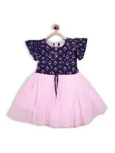 BAESD Ethnic Motifs Print Fit & Flare Dress