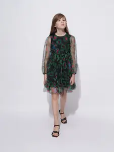Vero Moda Floral Print Fit & Flare Dress