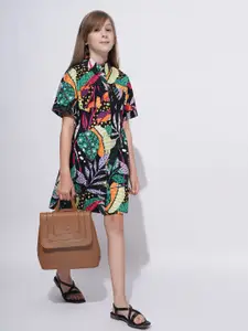 Vero Moda Tropical Printed A-Line Dress