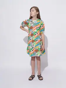 Vero Moda Printed Fit & Flare Dress