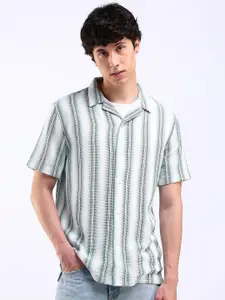 Flying Machine Men Opaque Striped Casual Shirt
