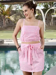 Sera Checked Mini Skirt