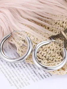 Niscka Contemporary Hoop Earrings