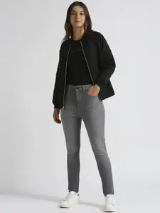 Pepe Jeans Women Dion Skinny Fit High-Rise Heavy Fade Stretchable Jeans