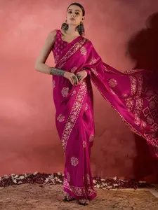 Saree mall Ethnic Motifs Bagru Sarees