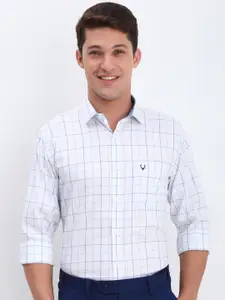 Allen Solly Men Slim Fit Opaque Checked Formal Shirt