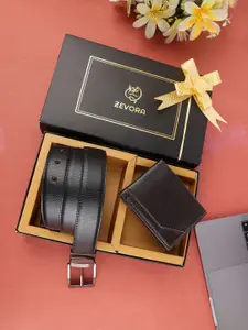 ZEVORA Men Accessory Gift Set Of Wallet With Belt