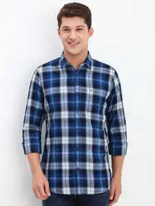 Allen Solly Men Custom Tartan Checks Opaque Checked Casual Shirt