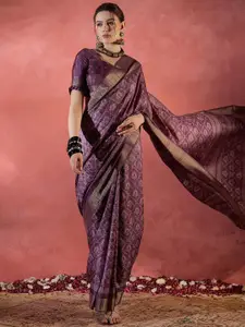 Saree mall Bagh Zari Silk Blend Sungudi Sarees