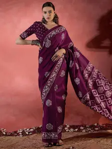Saree mall Ethnic Motifs Bagru Sarees