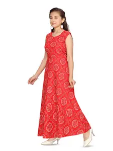 BAESD Ethnic Motifs Print Maxi Dress