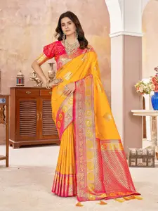 Mehrang Woven Design Zari Banarasi Saree