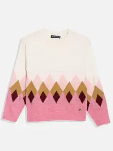 Allen Solly Junior Girls Printed Pullover