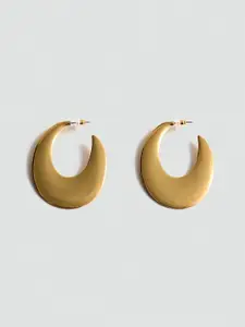 MANGO Crescent Shaped Half Hoop Earrings