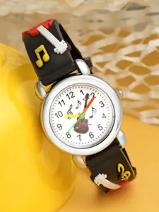 Stoln Unisex Black Round Dial Analog Watch