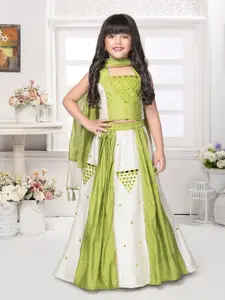 Tiny Kingdom Girls Embroidered Ready to Wear Lehenga & Blouse With Dupatta