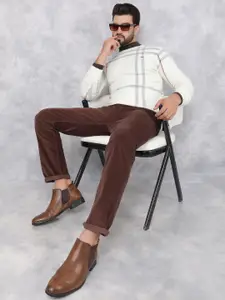 Crimsoune Club Men Checked Pullover