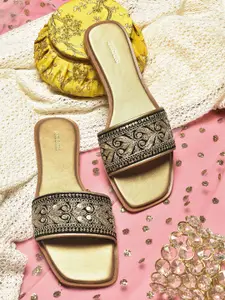 Anouk Women Embellished Open Toe Flats