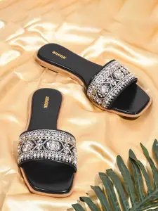Anouk Women Embellished Open Toe Flats