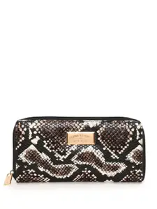 Kenneth Cole Women Animal Printed PU Zip Around Wallet