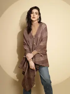 Global Republic Women Checked Shrug