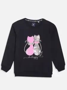 Allen Solly Junior Girls Printed Sweatshirt