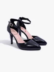 Carlton London Women Pointed Toe Slim Heeled Pumps