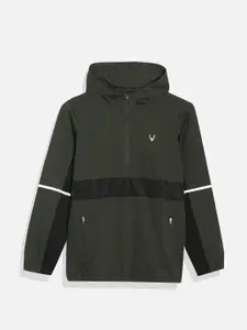 Allen Solly Junior Boys Striped Hooded Sweatshirt