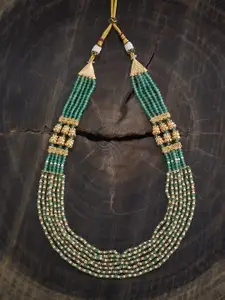 Kushal's Fashion Jewellery Copper Gold-Plated Antique Necklace