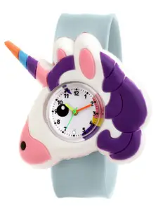 Stoln Girls Unicorn Shaped Dial Blue Analog Watch