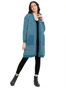 Global Republic Women Striped Longline Shrug
