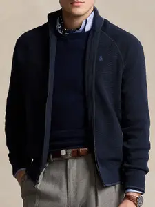 Polo Ralph Lauren Textured Pure Cotton Full-Zip Sweater