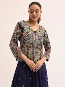 KALKI Fashion Embroidered Ready to Wear Lehenga With Jacket